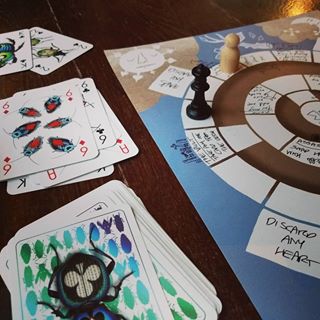 Movement cards on the Ritual board